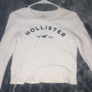 size LARGE hollister long sleeve crop